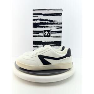 DV Dolce Vita Vasser Womens Size 7M White Black Sneakers Casual Shoes Fashion